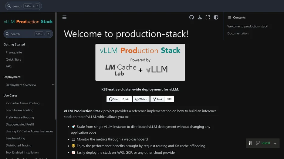 vLLM Production Stack