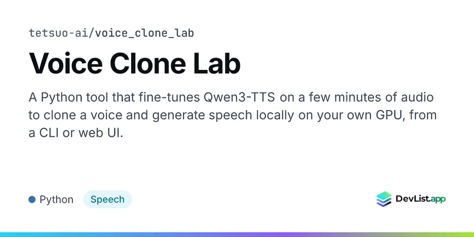 Voice Clone Lab