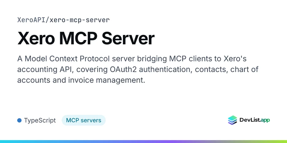 Xero MCP Server