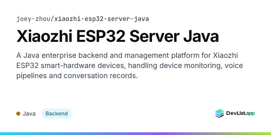 Xiaozhi ESP32 Server Java