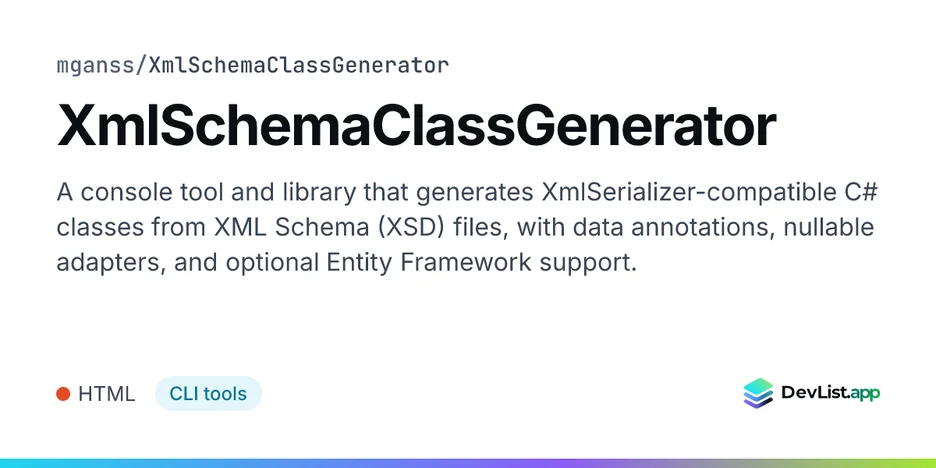 XmlSchemaClassGenerator