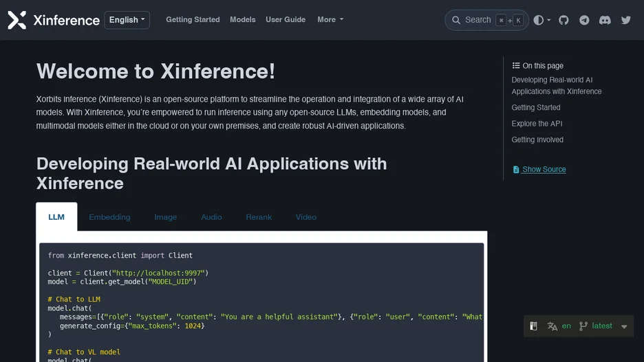 Xorbits Inference