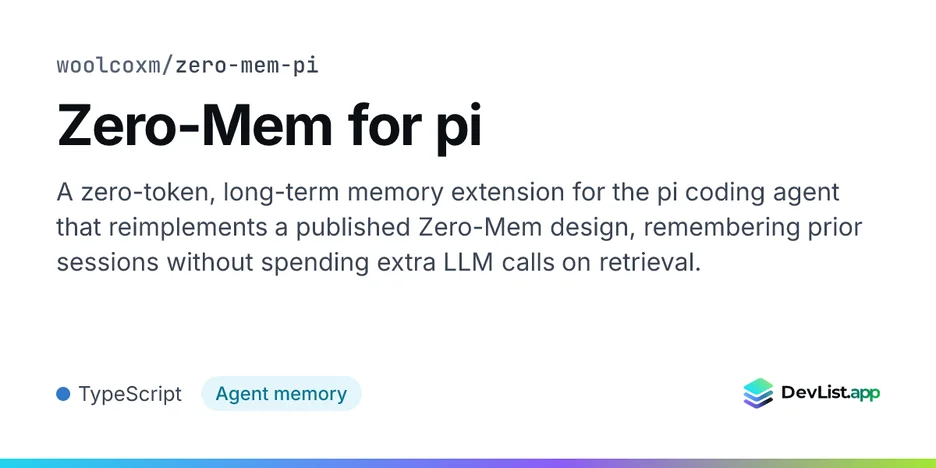 Zero-Mem for pi